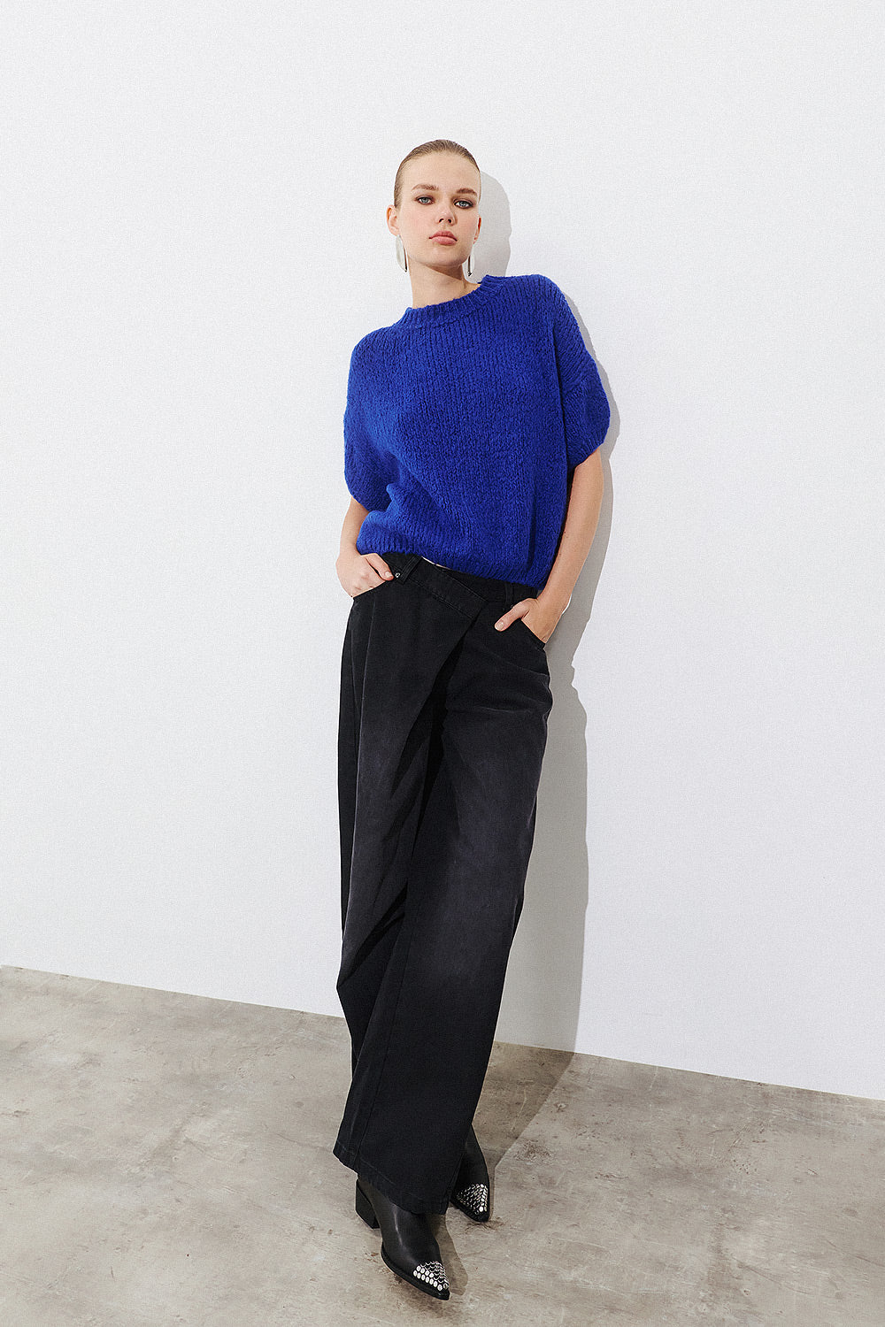 Short Sleeve Pullover - Blue