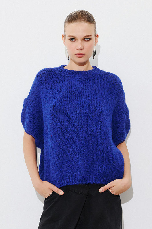 Short Sleeve Pullover - Blue