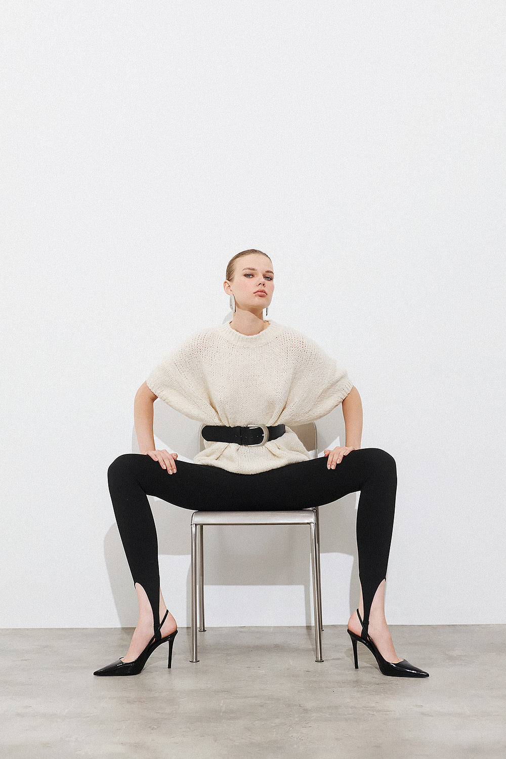 Short Sleeve Pullover - Creme