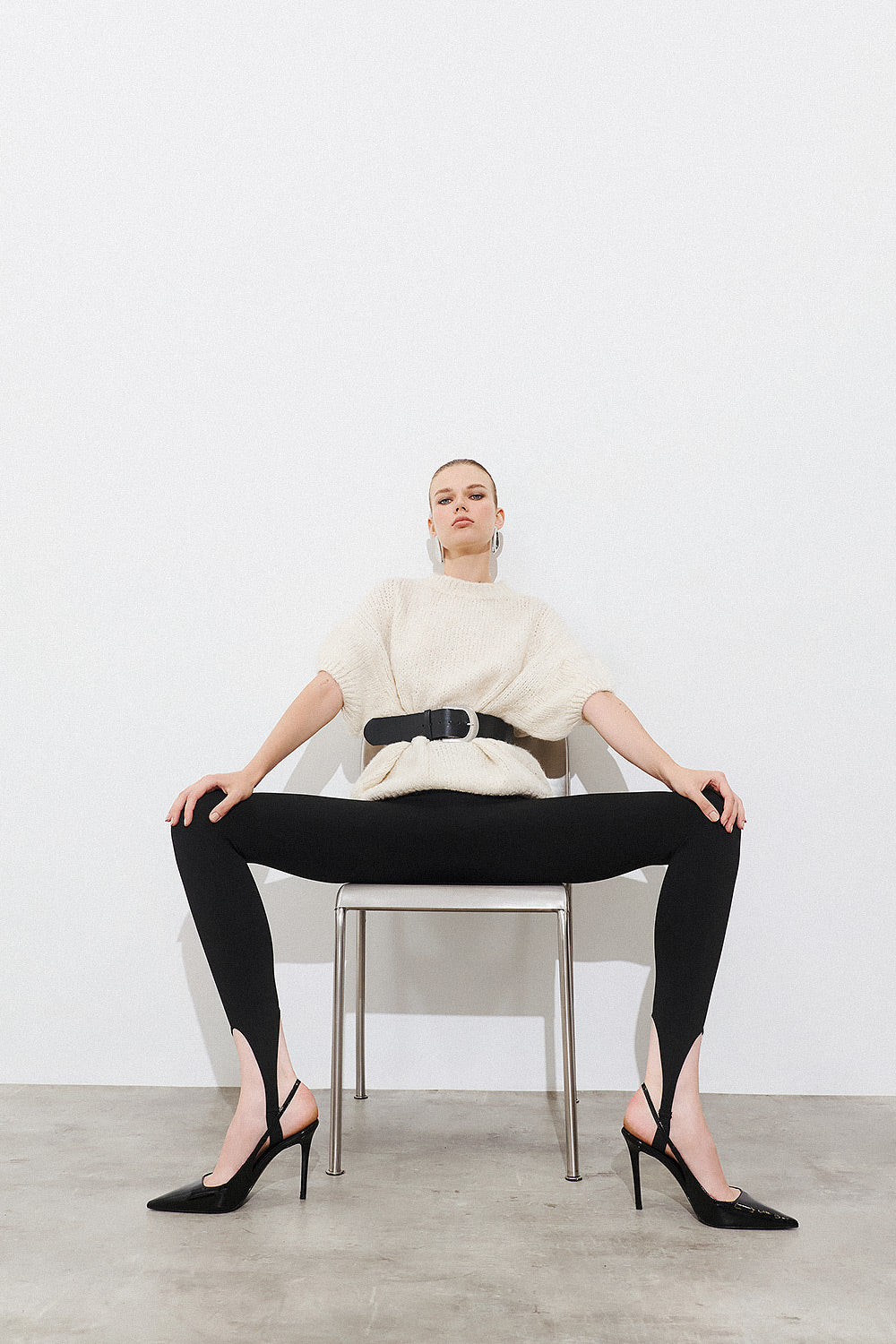 Short Sleeve Pullover - Creme