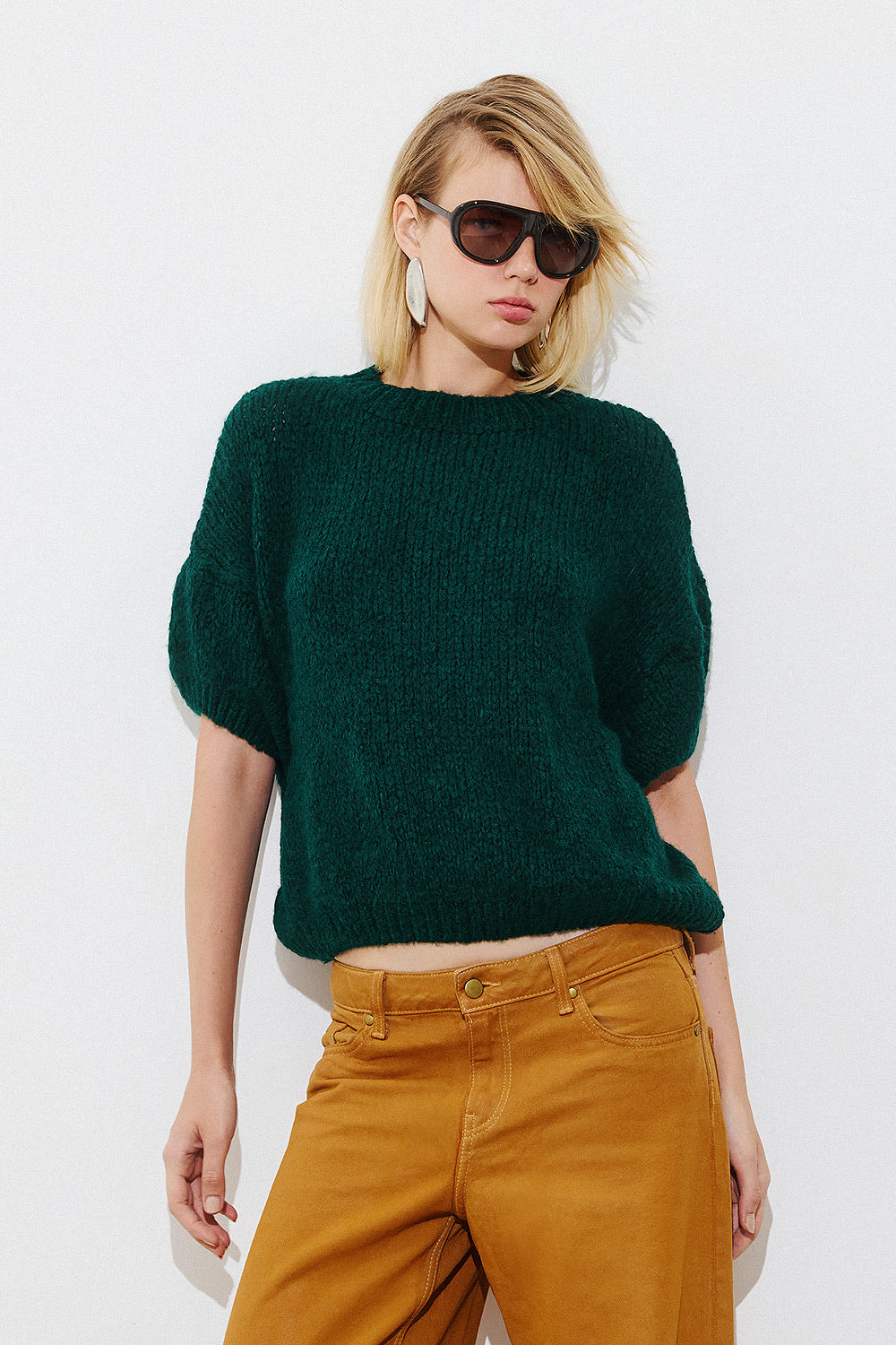 Short Sleeve Pullover - Green