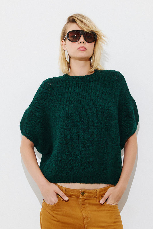 Short Sleeve Pullover - Green