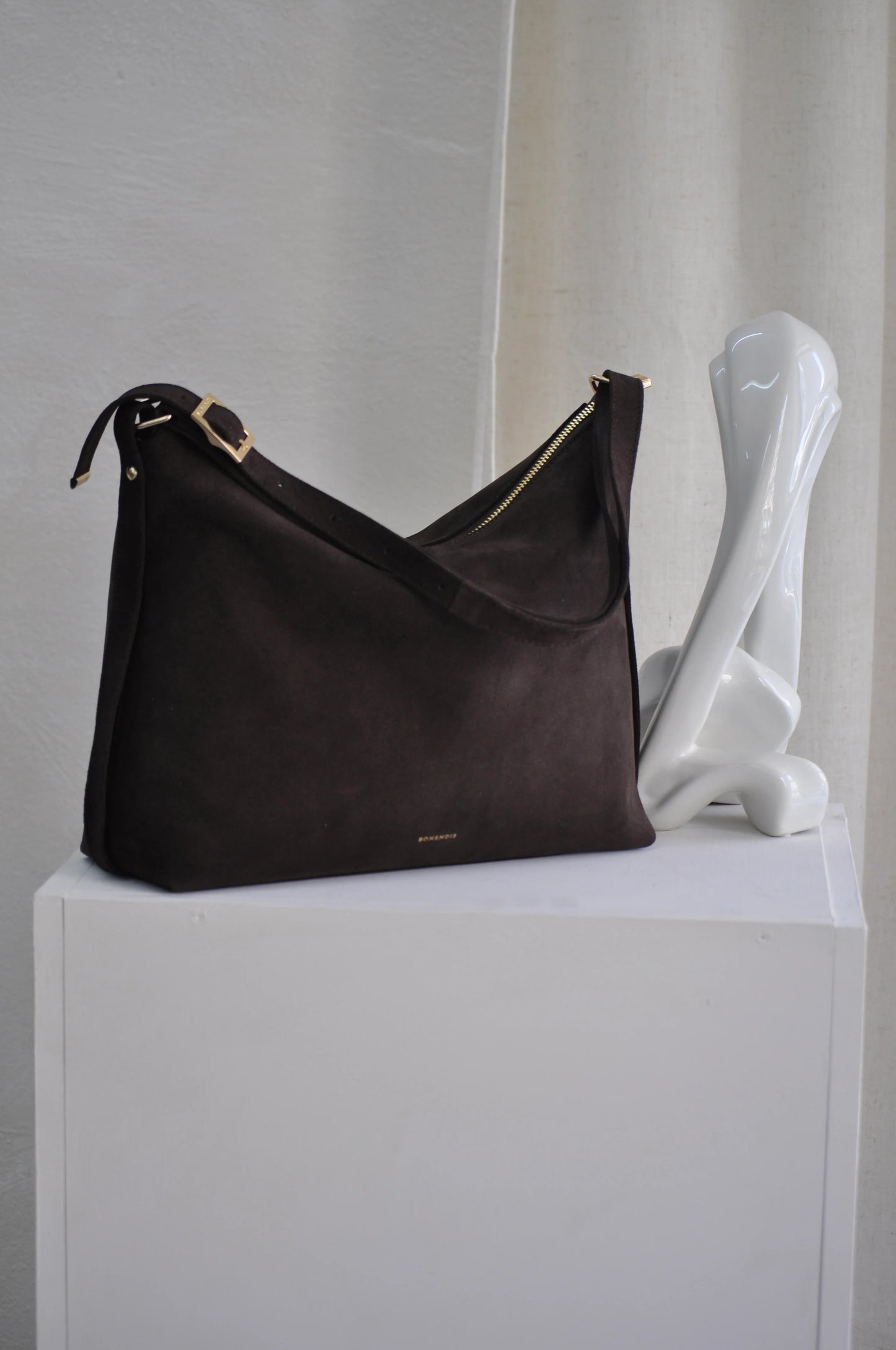 Rallou Bag - Chocolate Suede