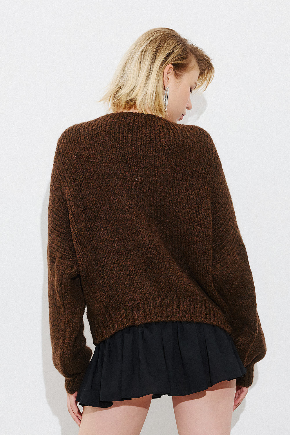 Knot Pullover - Brown