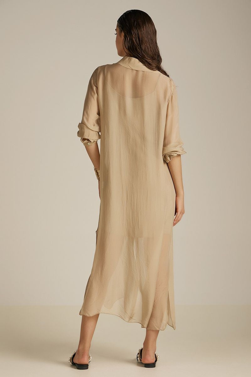 Aphrodite Long Shirt | Sand