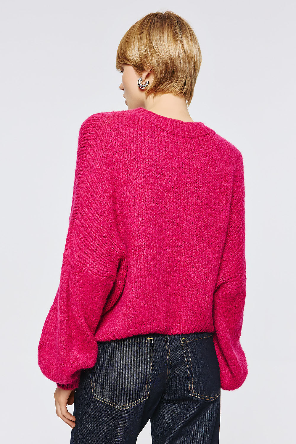 Long Sleeve Pullover - Magenta