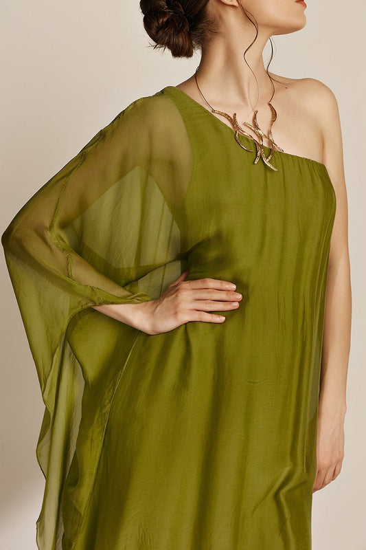 Aelia Dress | Olive Green