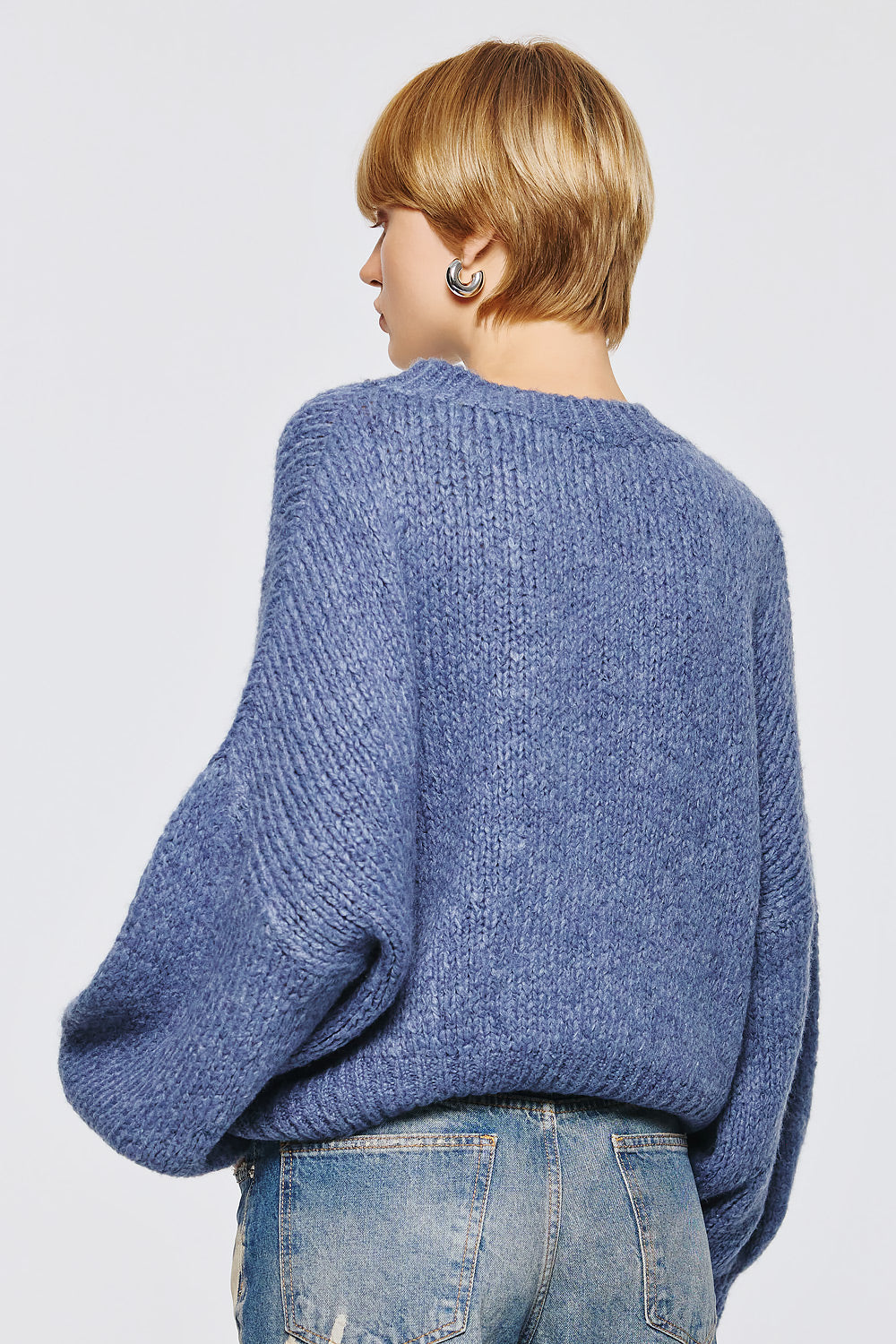 Long Sleeve Pullover - Blue Indigo