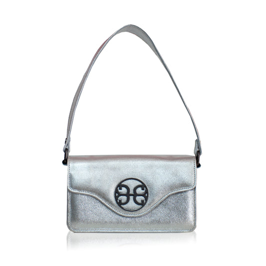 Midnight Fever Leather Bag - Silver