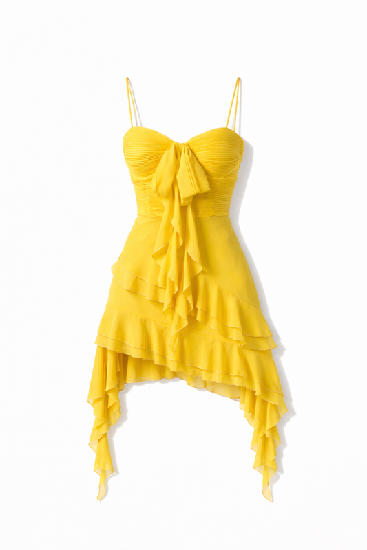 Nara Mini Dress - Yellow