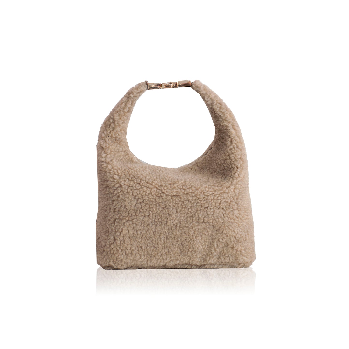 Maggie Teddy Handbag - Taupe