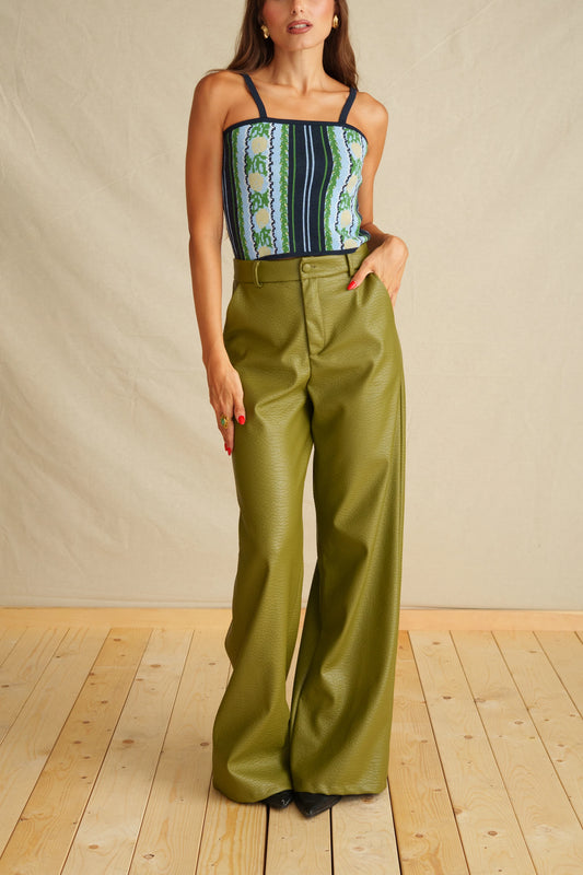 Evergreen Leather Pants