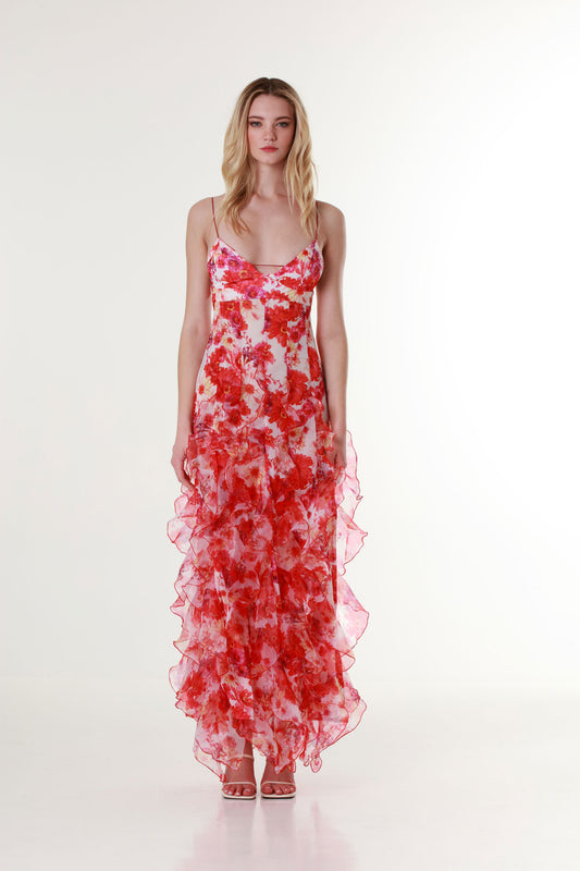 Red Margarita Maxi Dress