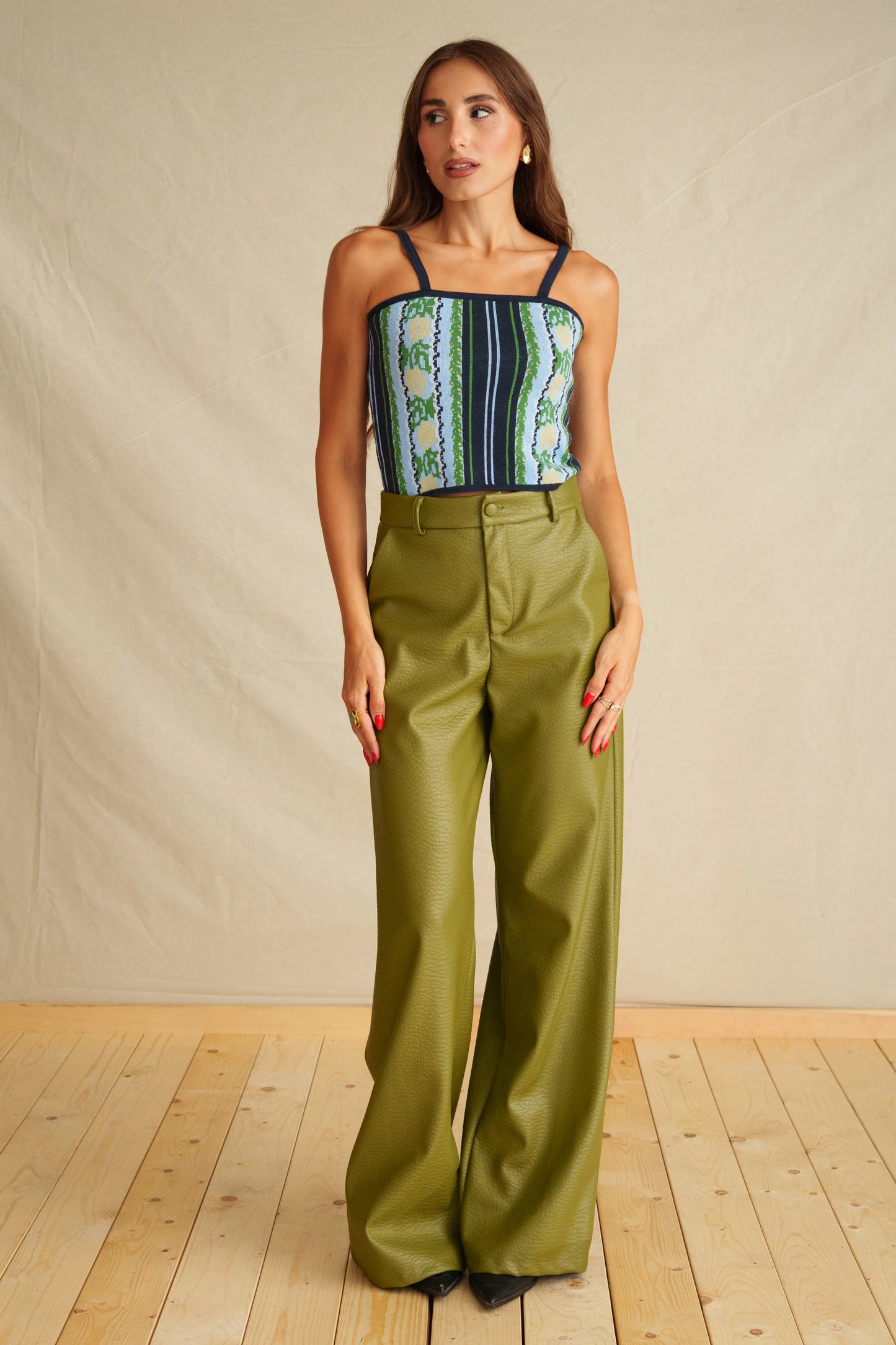 Evergreen Leather Pants