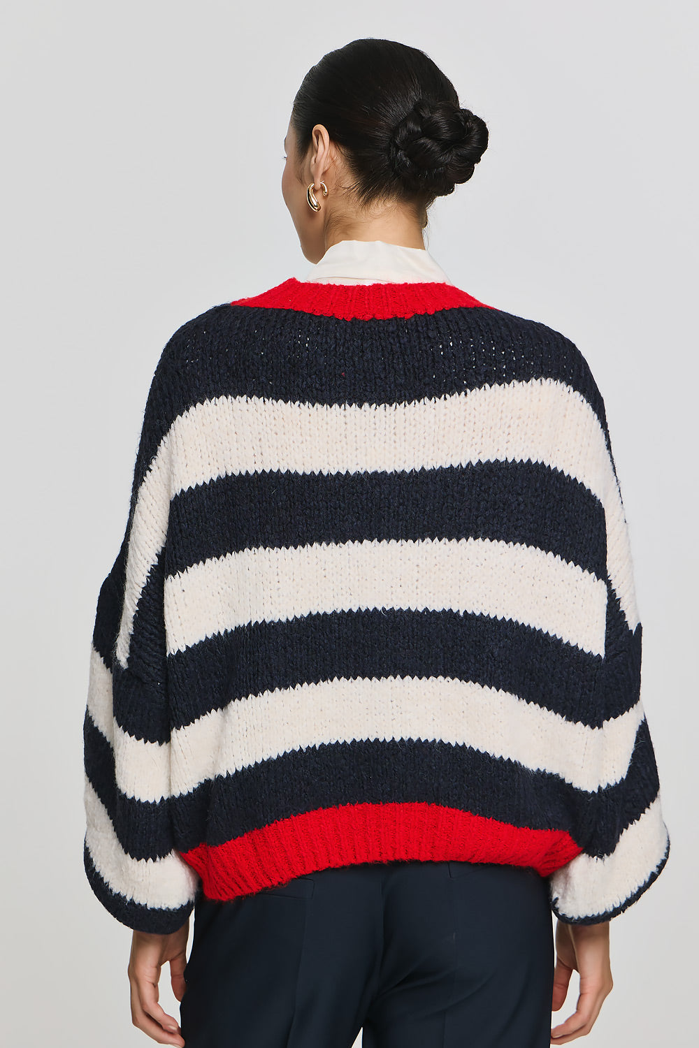 Long Sleeve Pullover - Blue Stripe