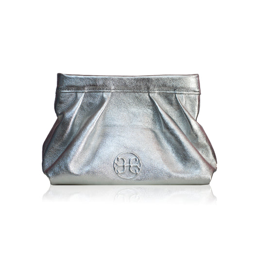 Goodnight Kiss Leather Bag - Silver