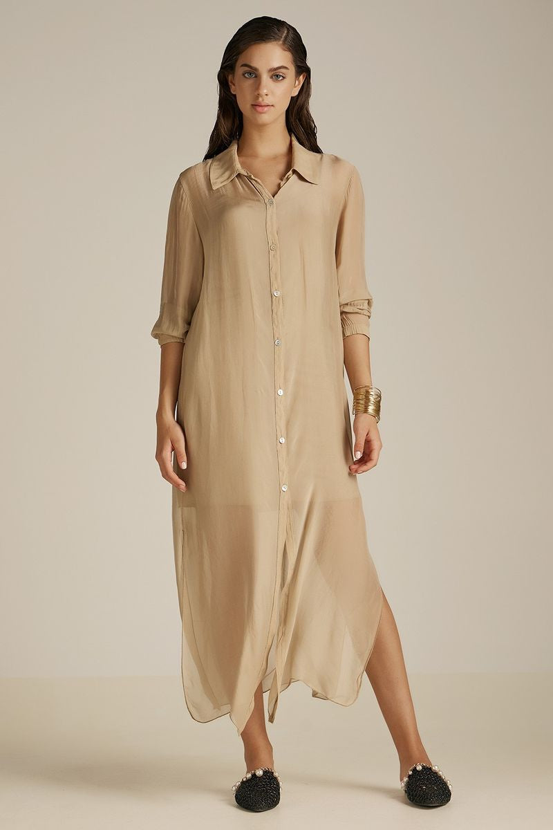 Aphrodite Long Shirt | Sand