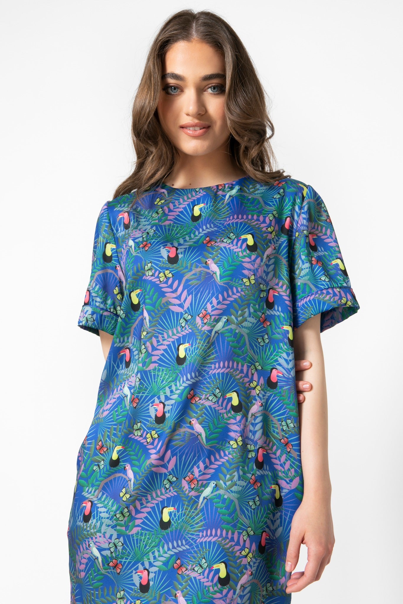 Sheila Dress - Fauna Blue