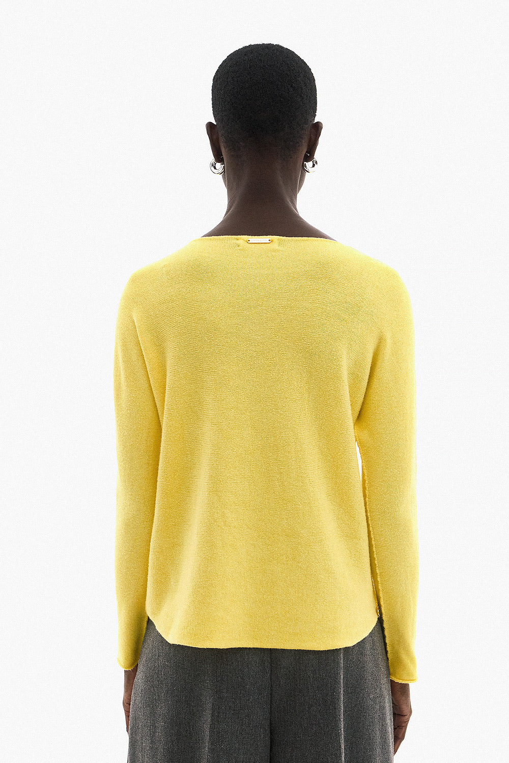 Soft Knitwear V-Neck | Yellow