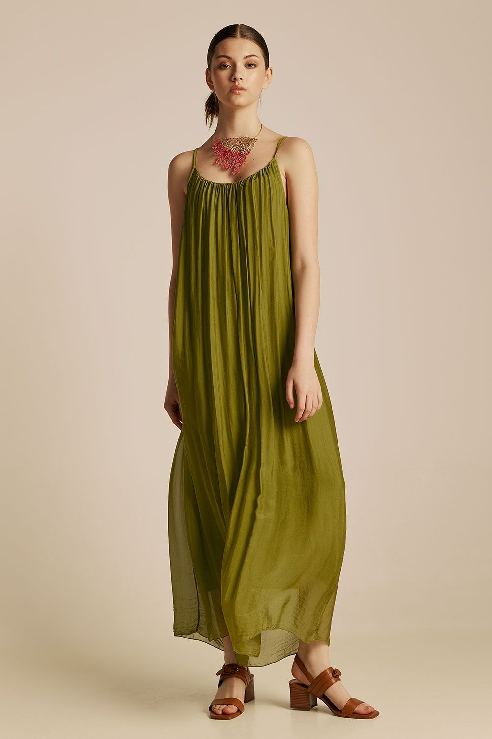 Dione Dress | Olive Green