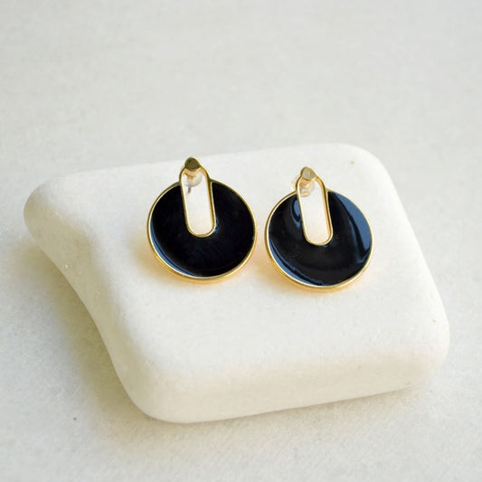 Mia Earrings - Black