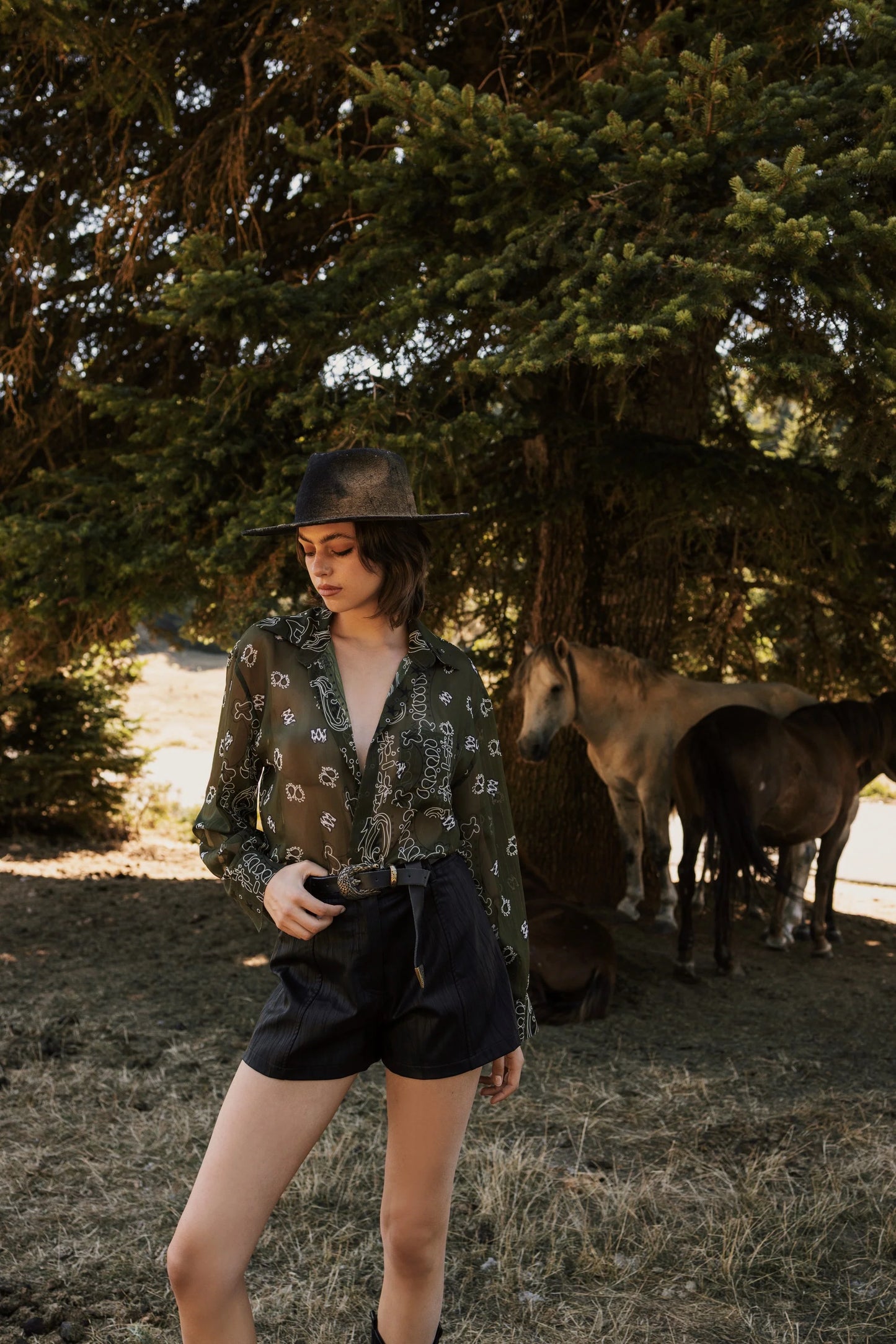 Rodeo Unisex Shirt Olive Green