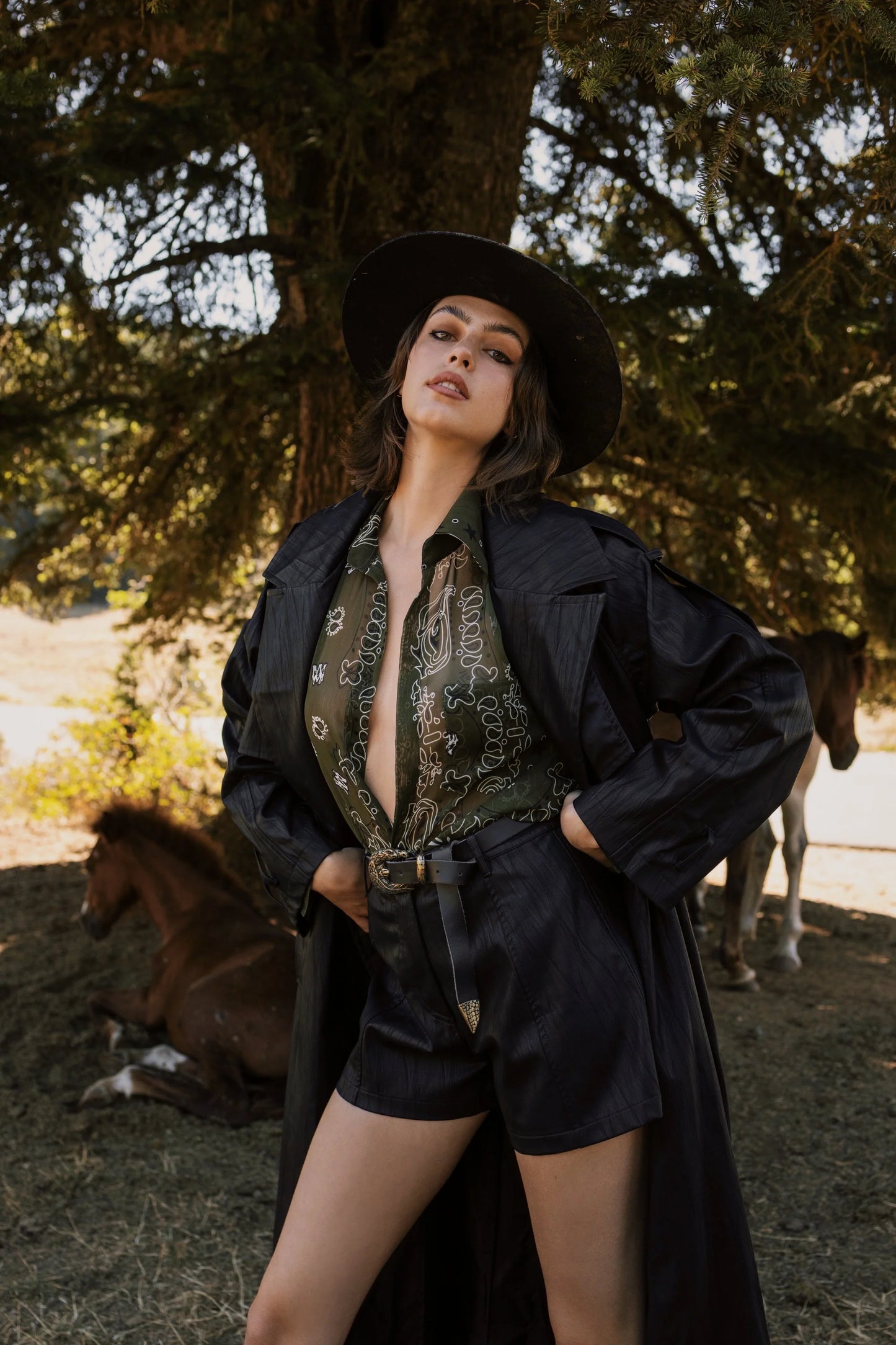 Rodeo Unisex Shirt Olive Green