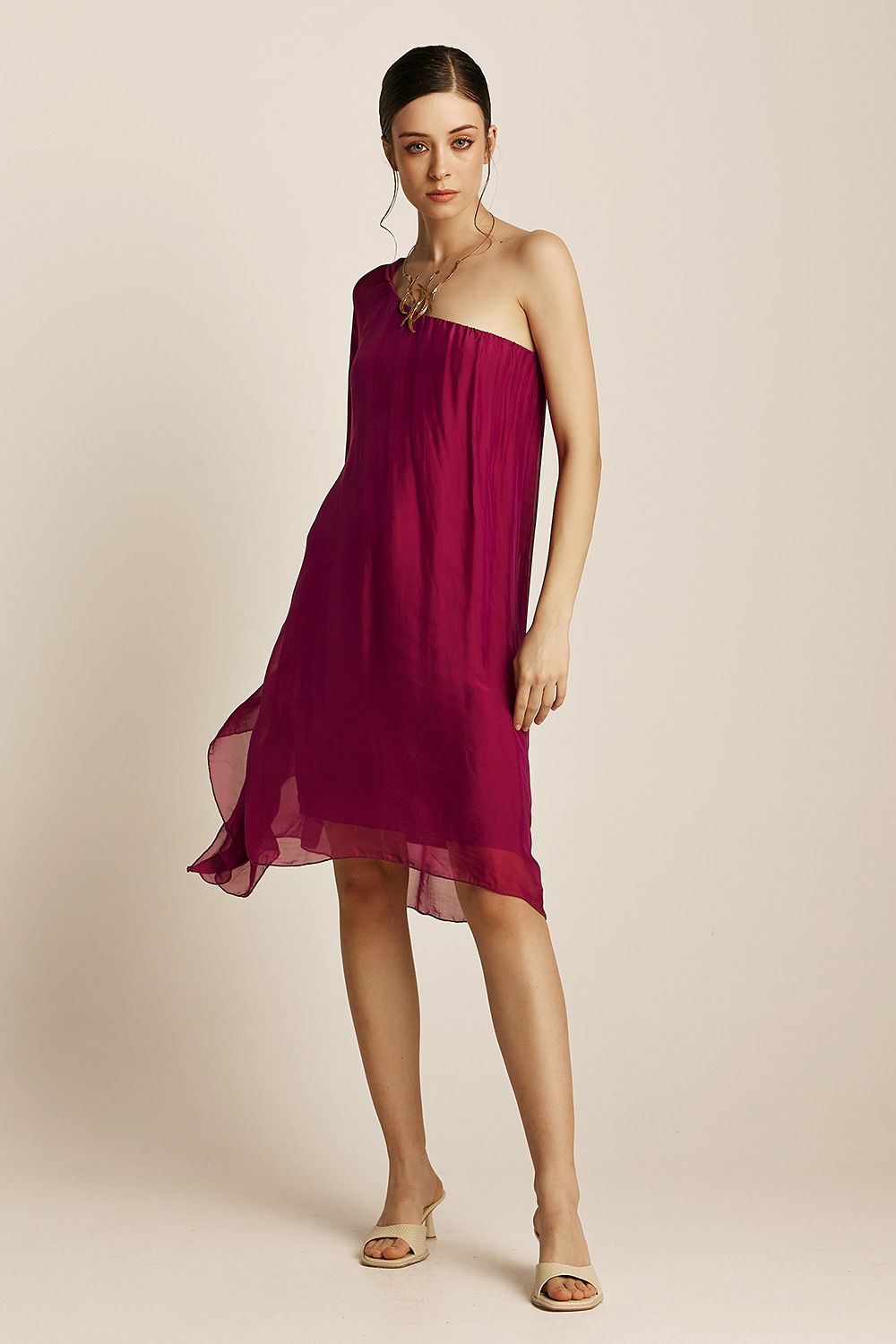 Aelia Dress | Magenta