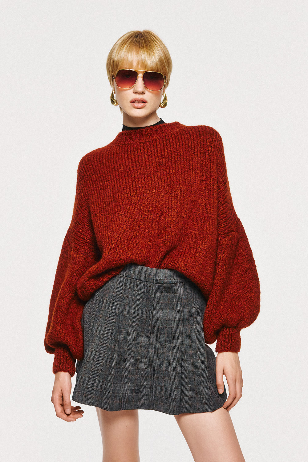 Long Sleeve Pullover - Brown