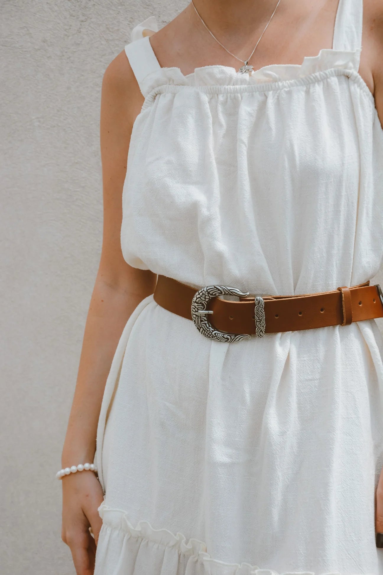 Orchid Leather Belt