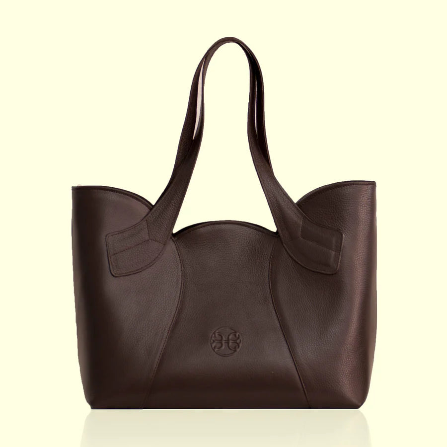 Tulip Tote Bag - Dark Brown
