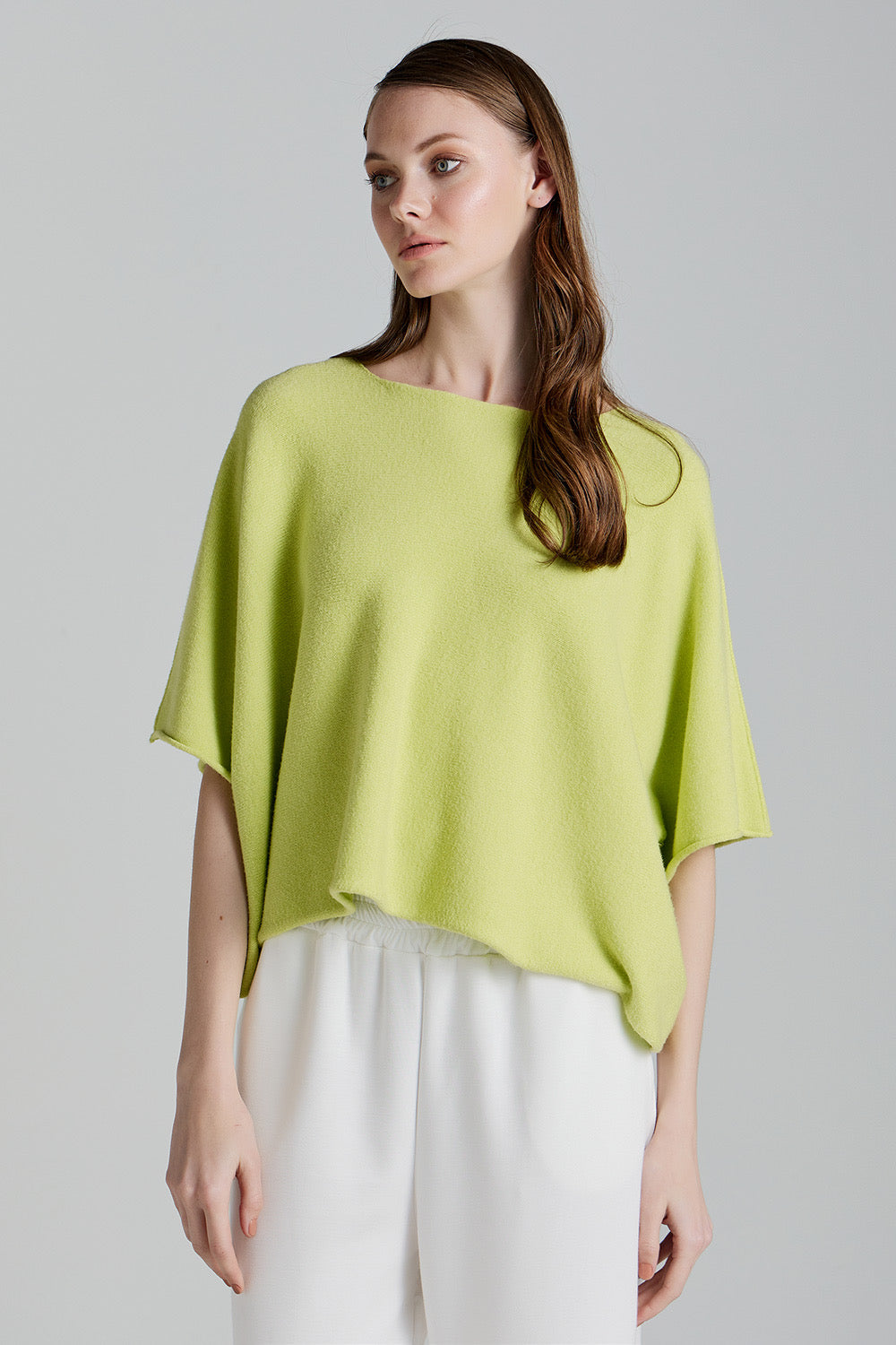 Soft Knitwear 3/4 Sleeve | Lime