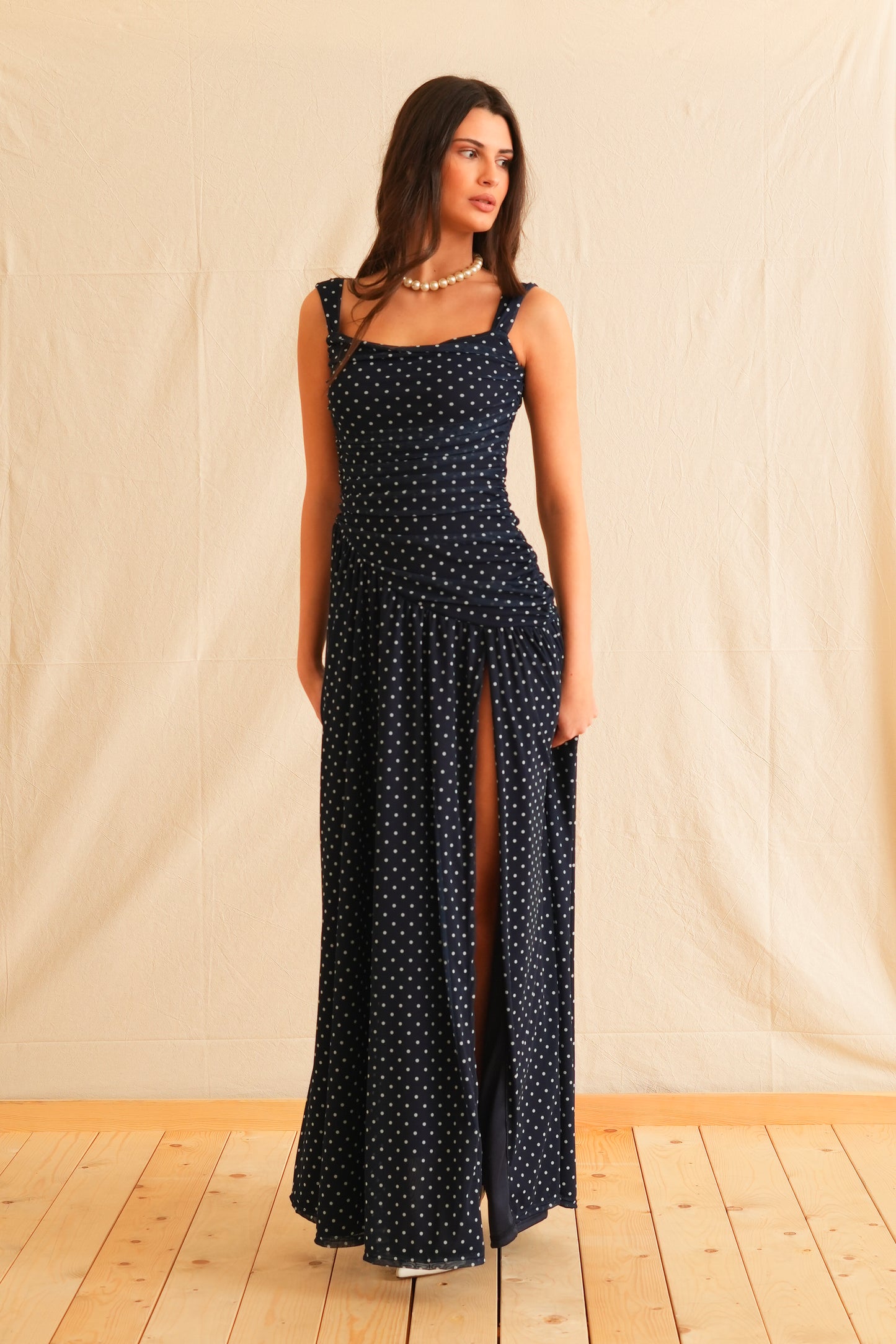 Polka Dots Maxi Dress