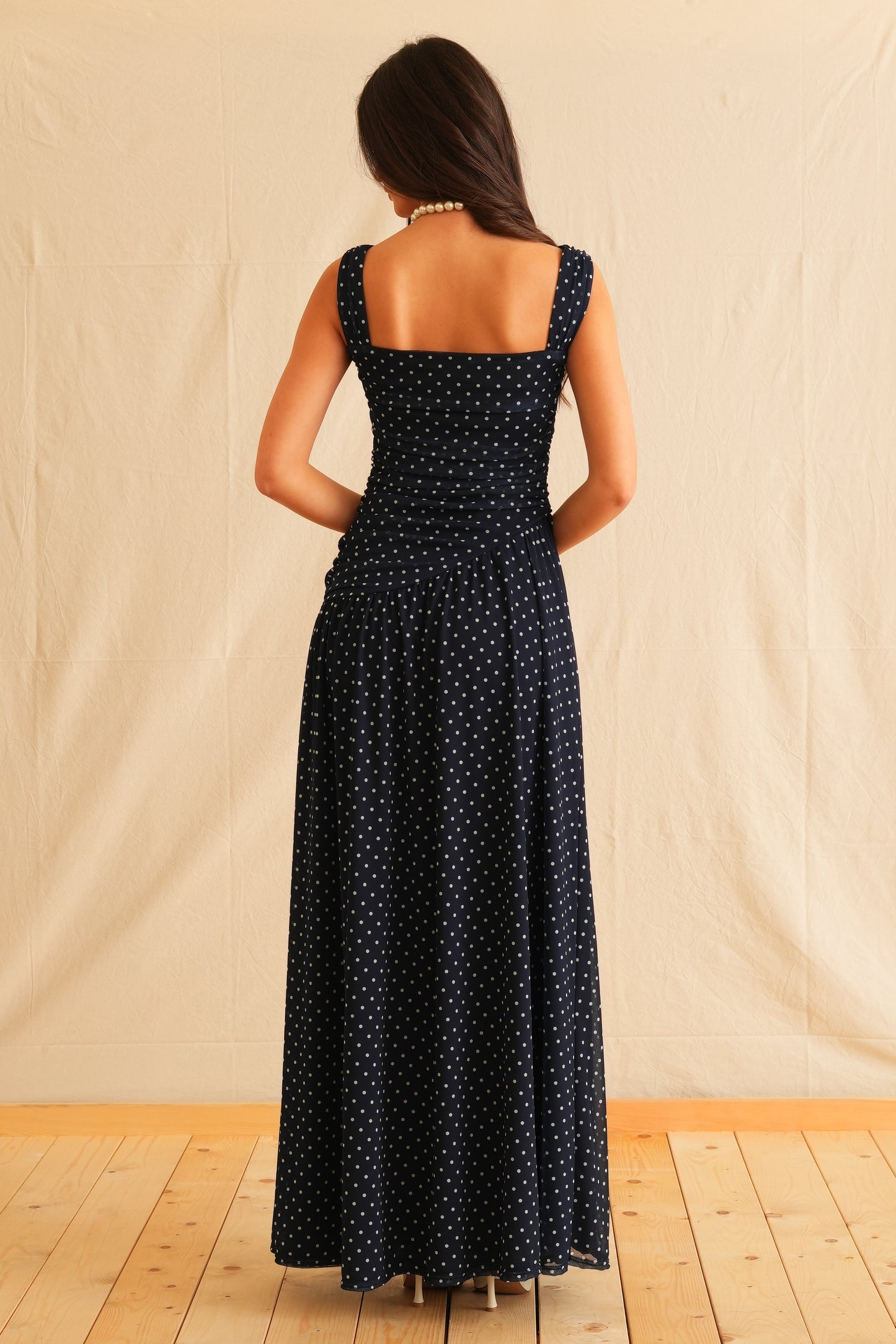 Polka Dots Maxi Dress