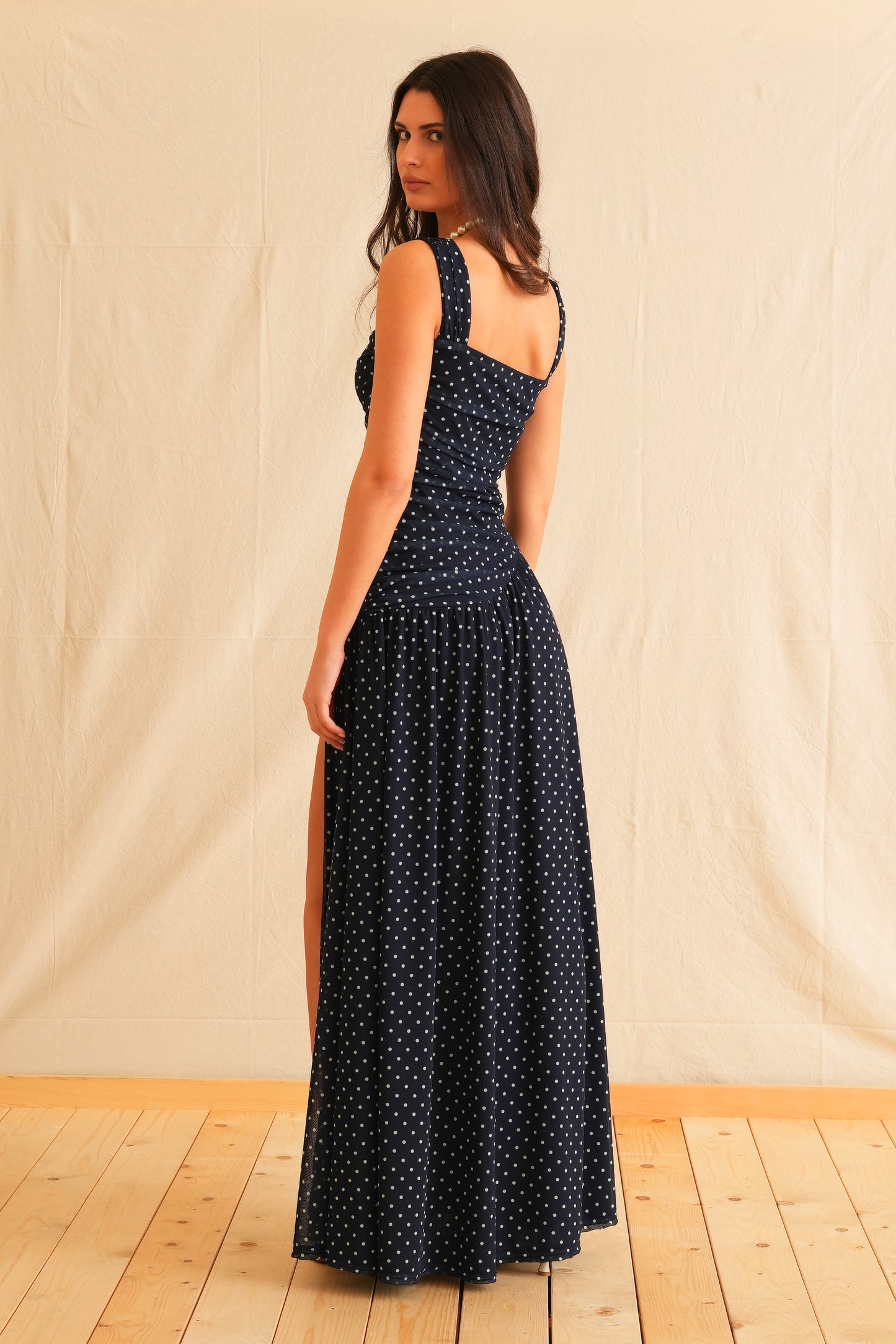 Polka Dots Maxi Dress