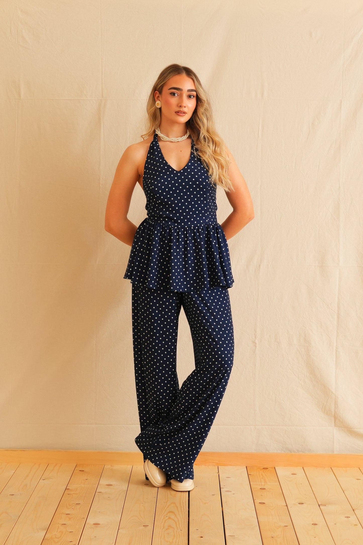Polka Dot Classic Pants