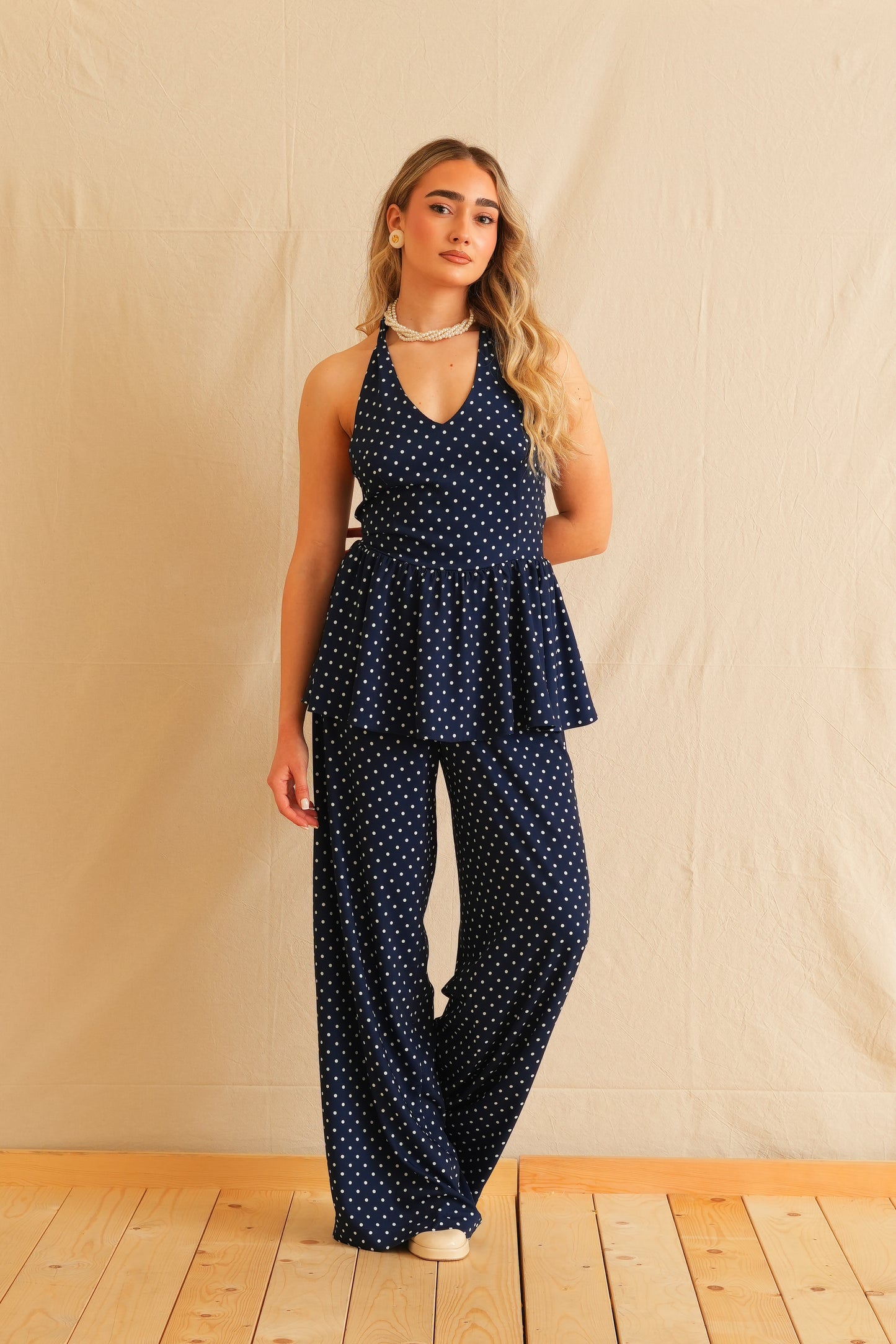 Polka Dot Classic Pants