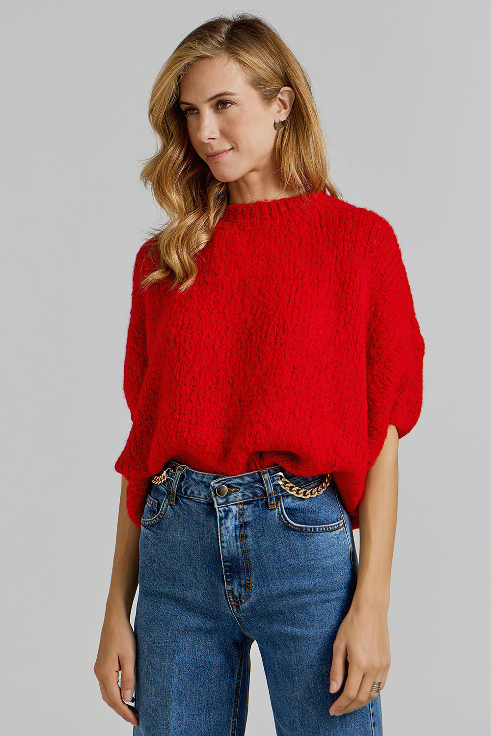 Short Sleeve Pullover - Red