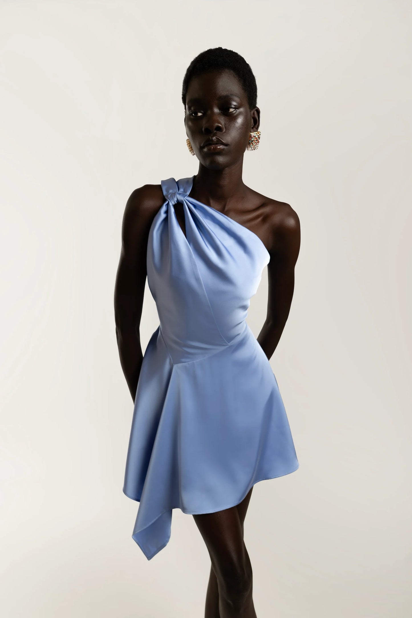 Lina Mini Dress - Light Blue