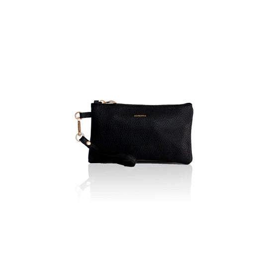 Polly Leather Pouch - Black