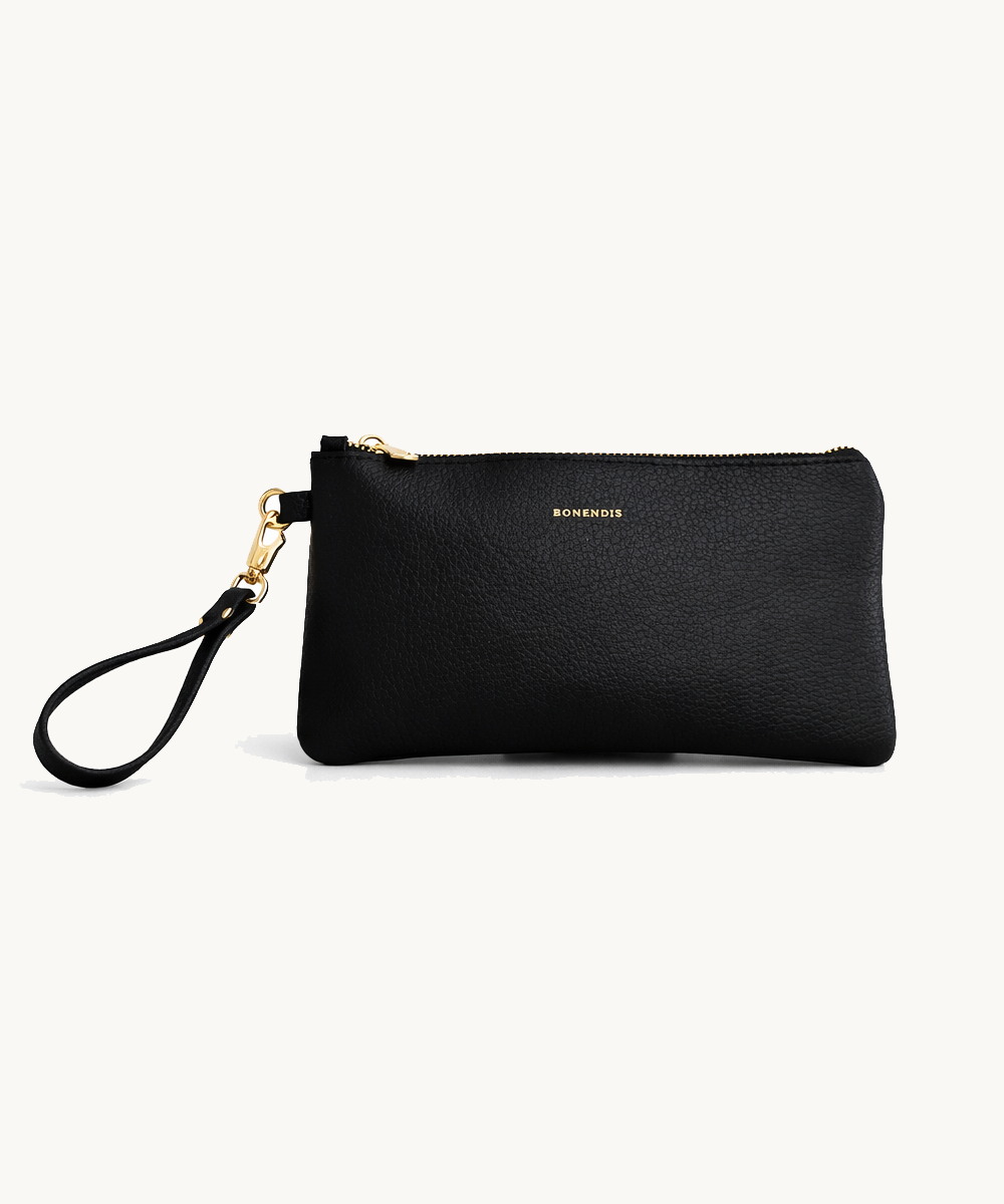 Polly Pouch - Black Leather