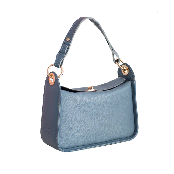 Gigi Leather Bag - French Blue