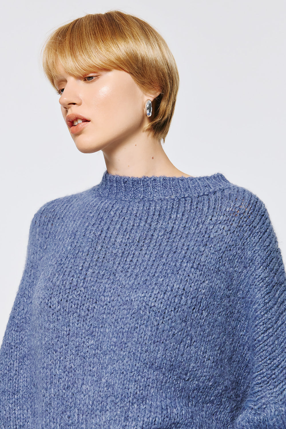 Long Sleeve Pullover - Blue Indigo