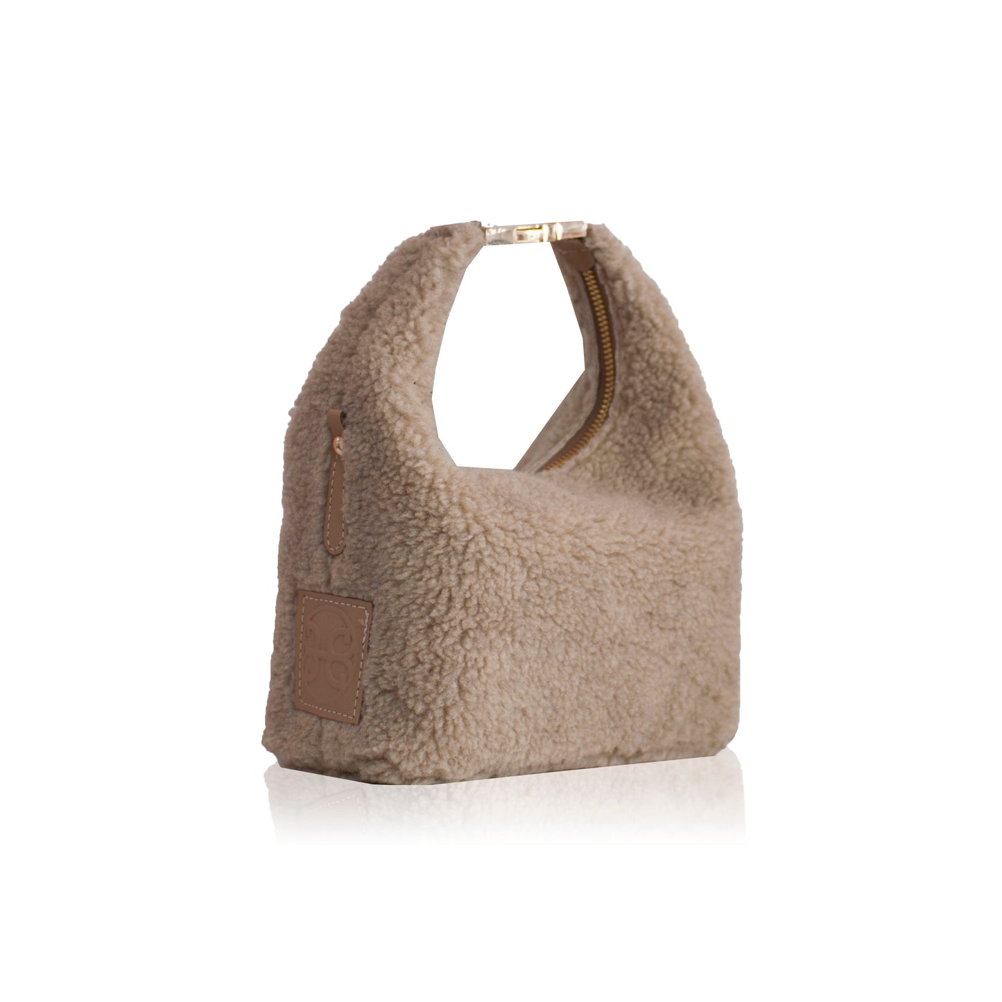 Maggie Teddy Handbag - Taupe