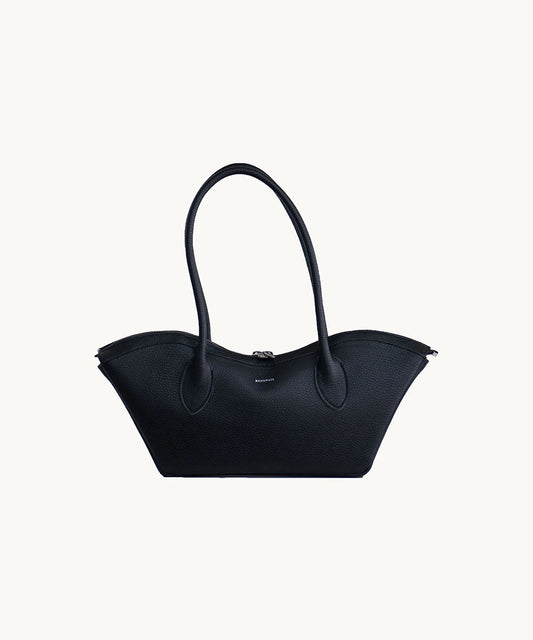 Bisou Small Leather Bag - Black