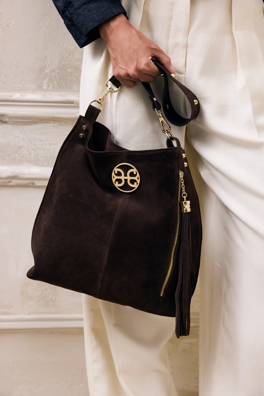 Chevie Bag - Chocolate Suede