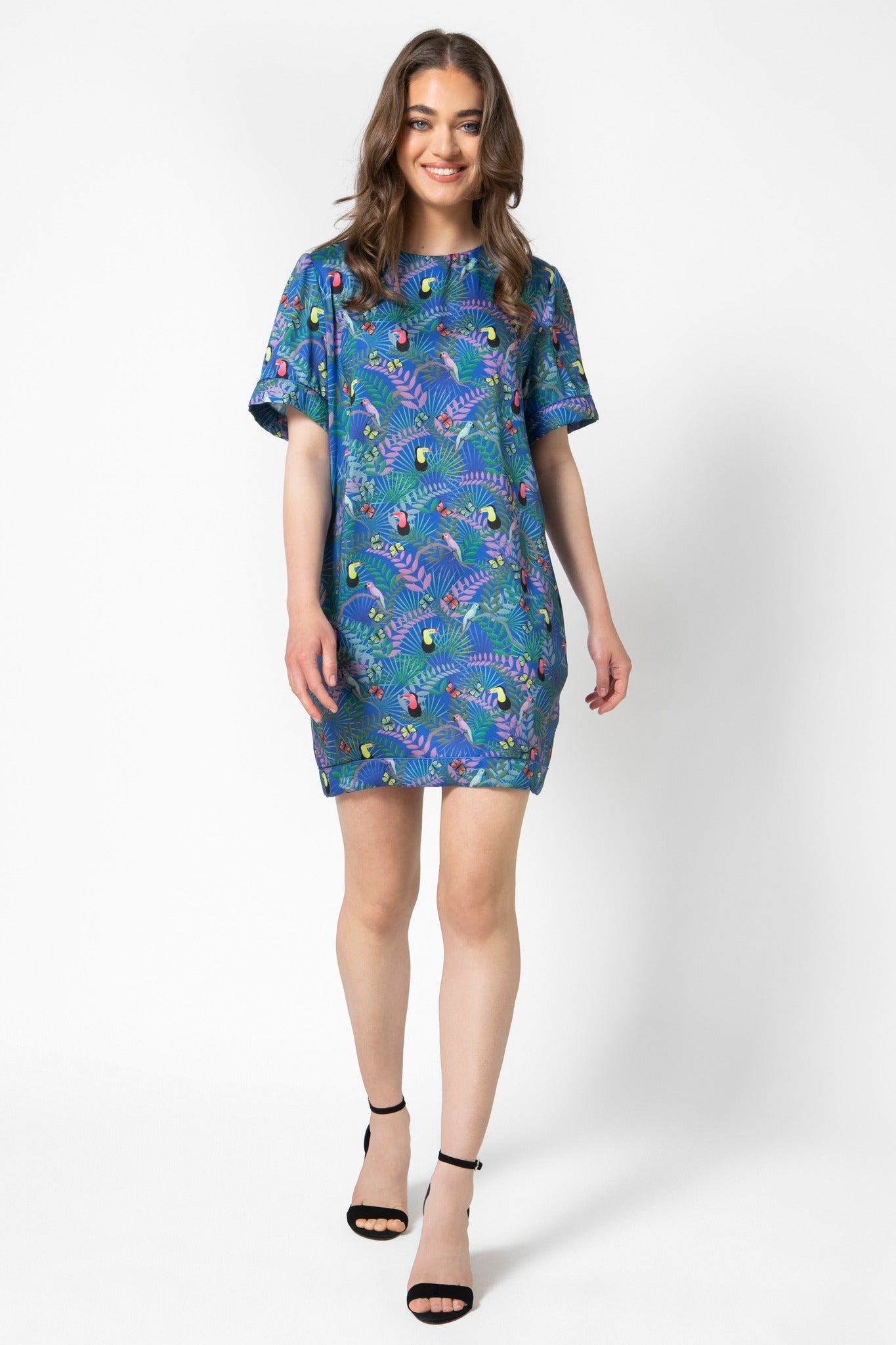 Sheila Dress - Fauna Blue