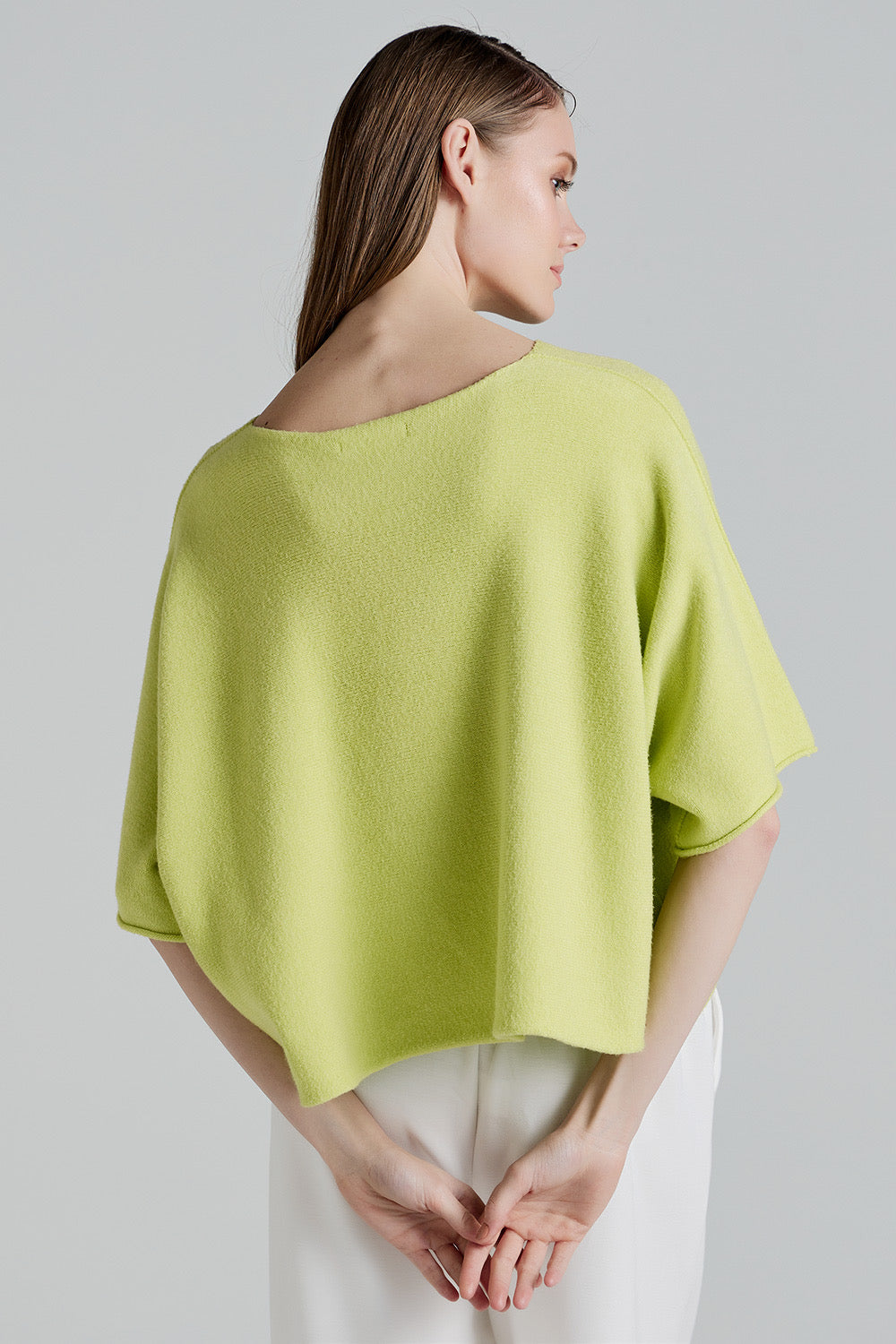 Soft Knitwear 3/4 Sleeve | Lime