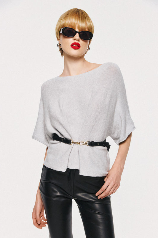 Soft Knitwear 3/4 Sleeve | Grey