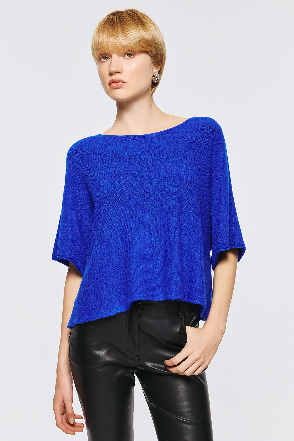 Soft Knitwear 3/4 Sleeve | Royal Blue